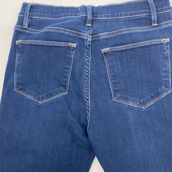Frame Women's High Rise Le High Straight Raw Edge Denim Jeans Blue Size 27 - Picture 10 of 16